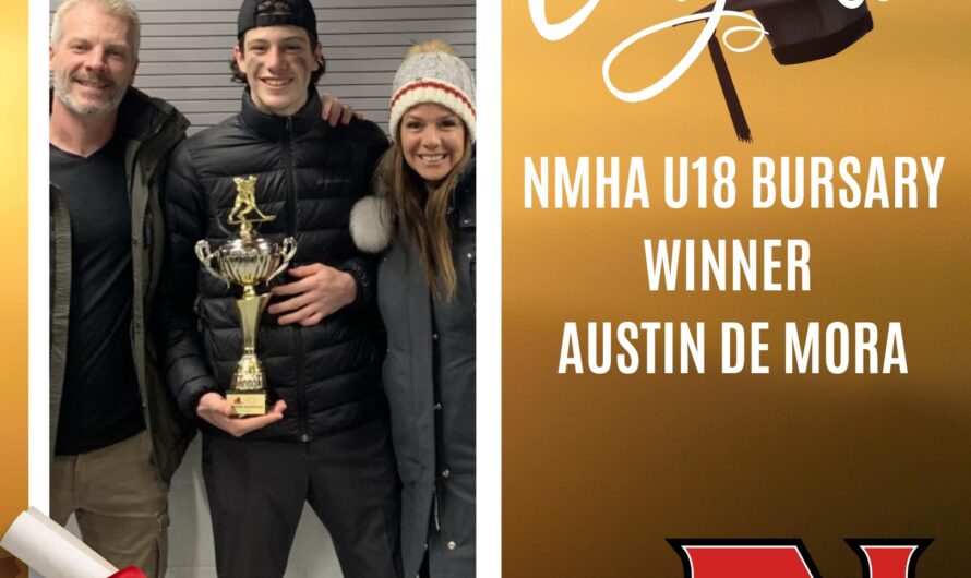 NMHA U18 Bursary Award winner – Austin DeMora!